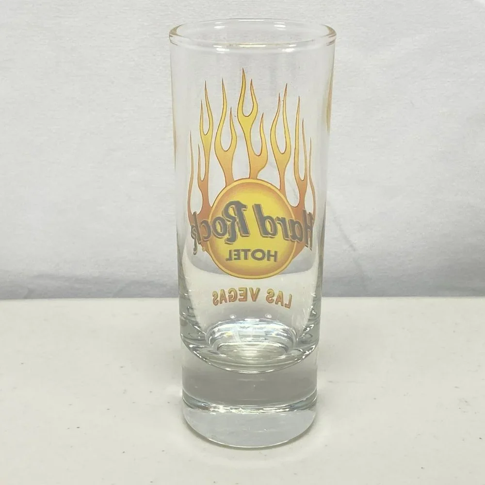Hard Rock Hotel Las Vegas Tall Shot Glass Shooter Barware